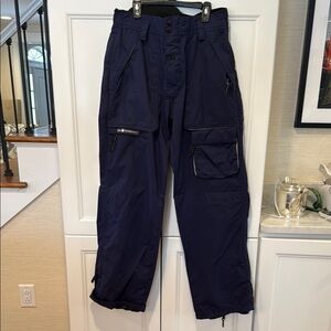 Men's Deep Blue Cargo Trousers